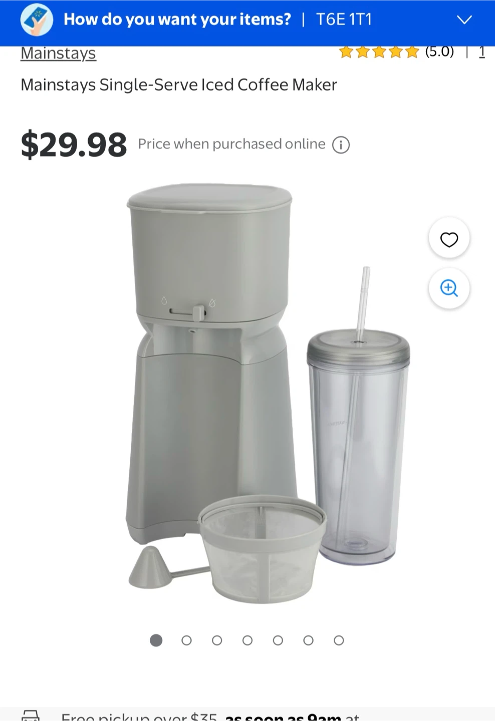 Mainstays Single-Serve Hot and Iced Coffee Maker - photo 2