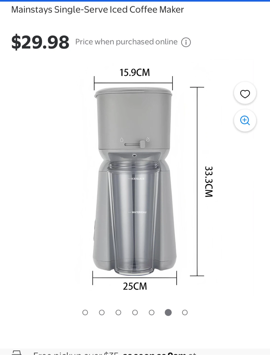 Mainstays Single-Serve Hot and Iced Coffee Maker - photo 3