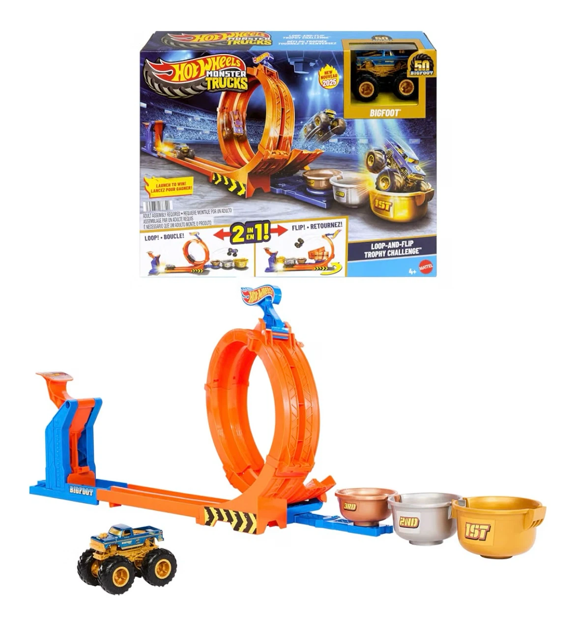 🔥 Hot Wheels Monster Trucks Loop & Flip Challenge