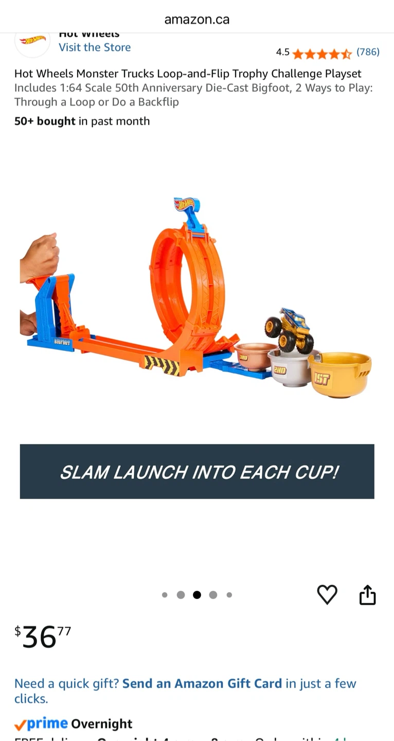 🔥 Hot Wheels Monster Trucks Loop & Flip Challenge - photo 3