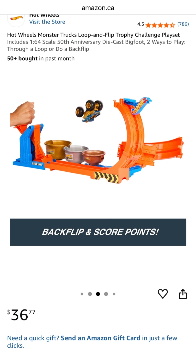 🔥 Hot Wheels Monster Trucks Loop & Flip Challenge - photo 4