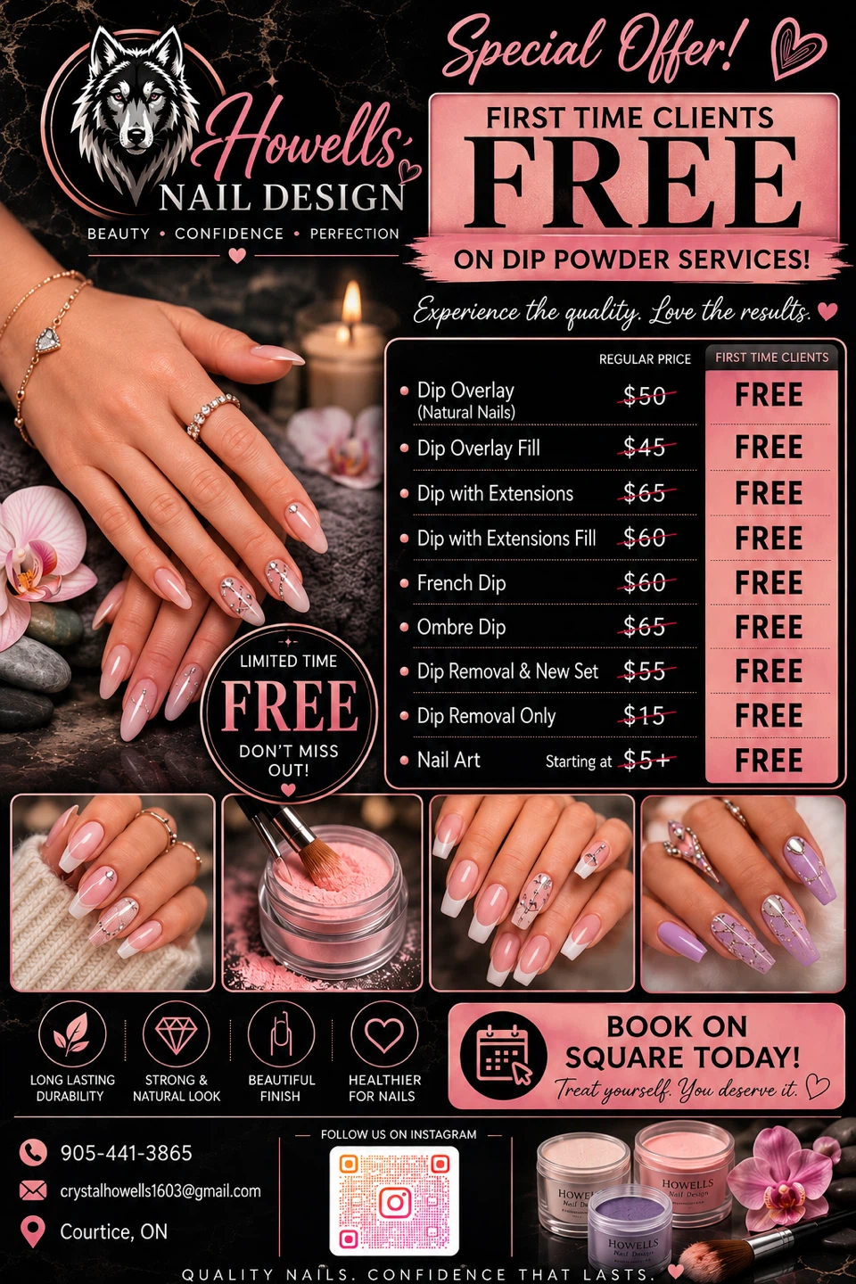 Howells Nail Design Dip Powder Services Offer