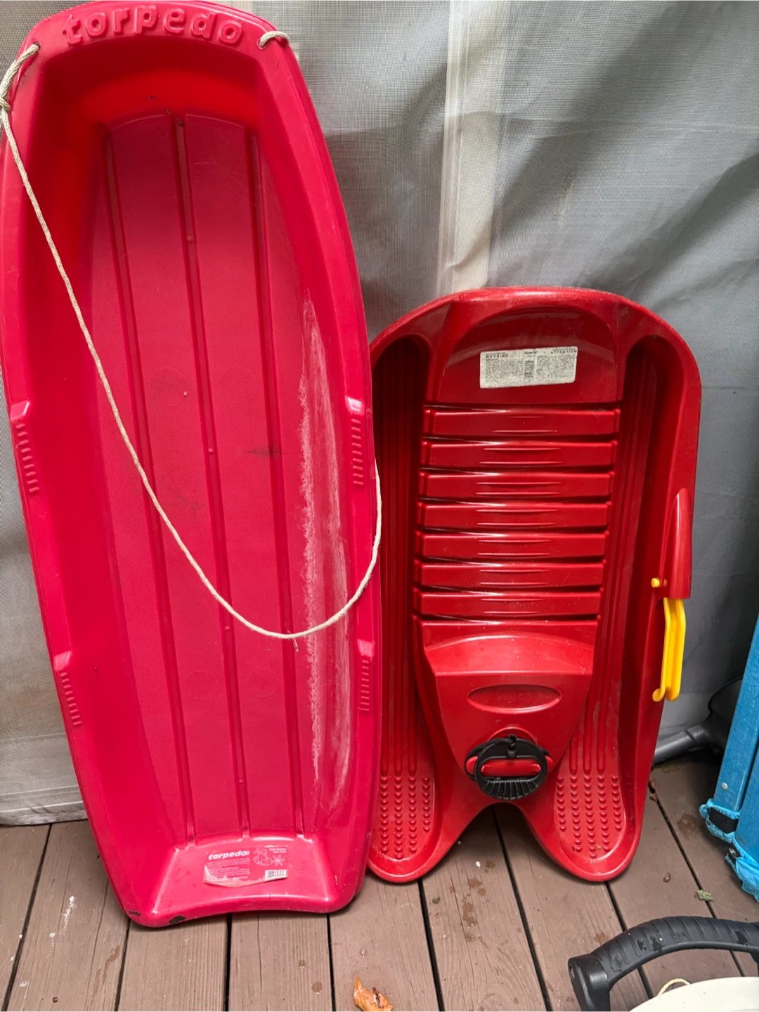 Sleds Torpedo Toboggan Sled - Red
