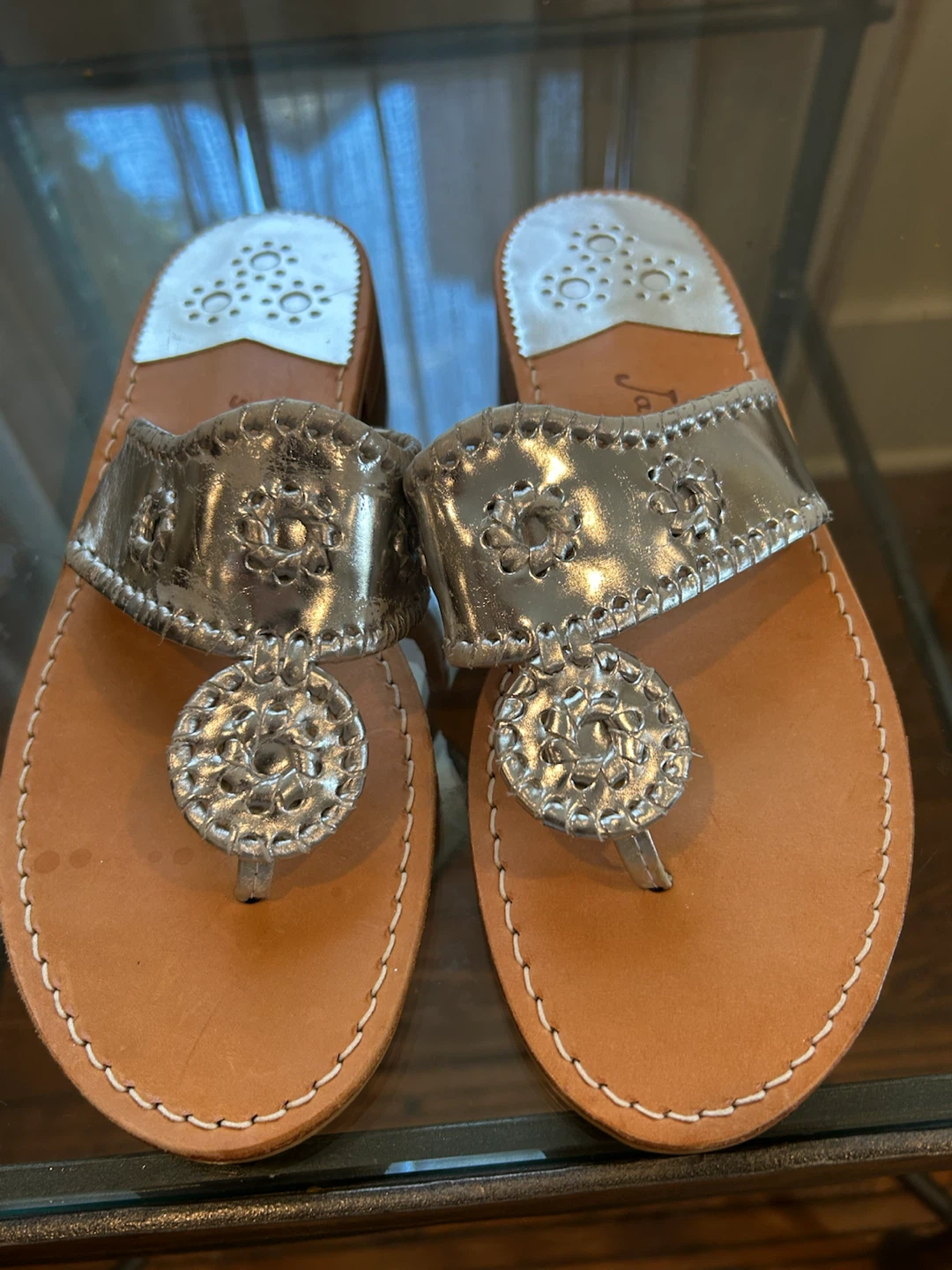 Brand new Jack Rogers sandals sz 9 with imperfections
