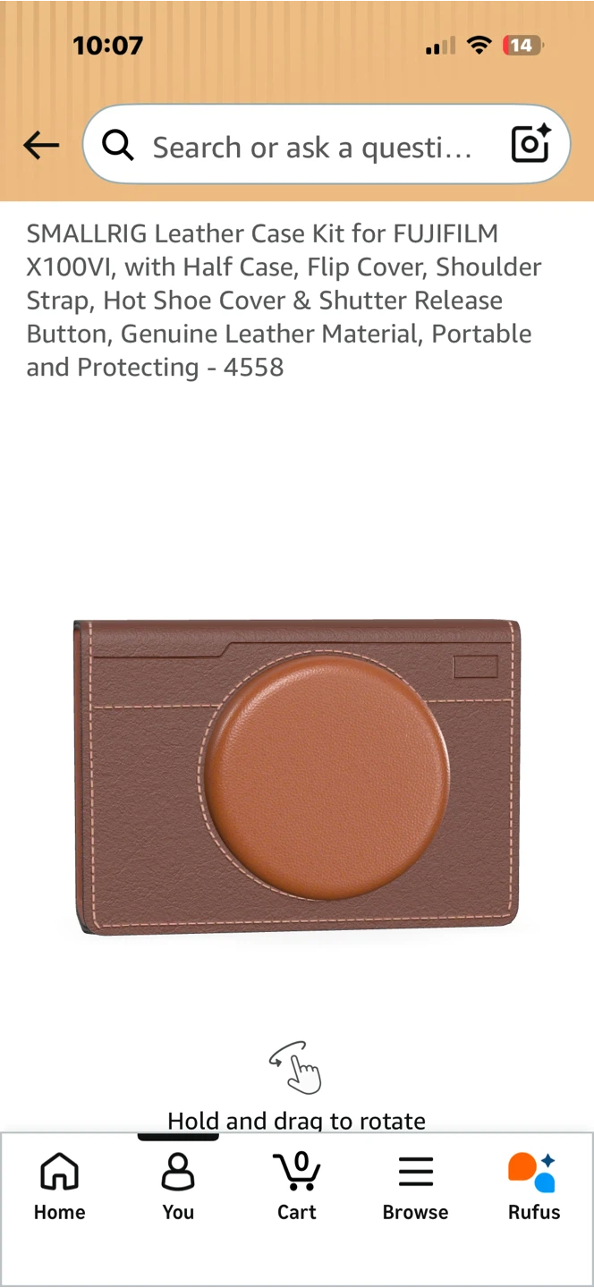 SMALLRIG Leather Camera Case Kit for FUJIFILM X100VI - photo 3