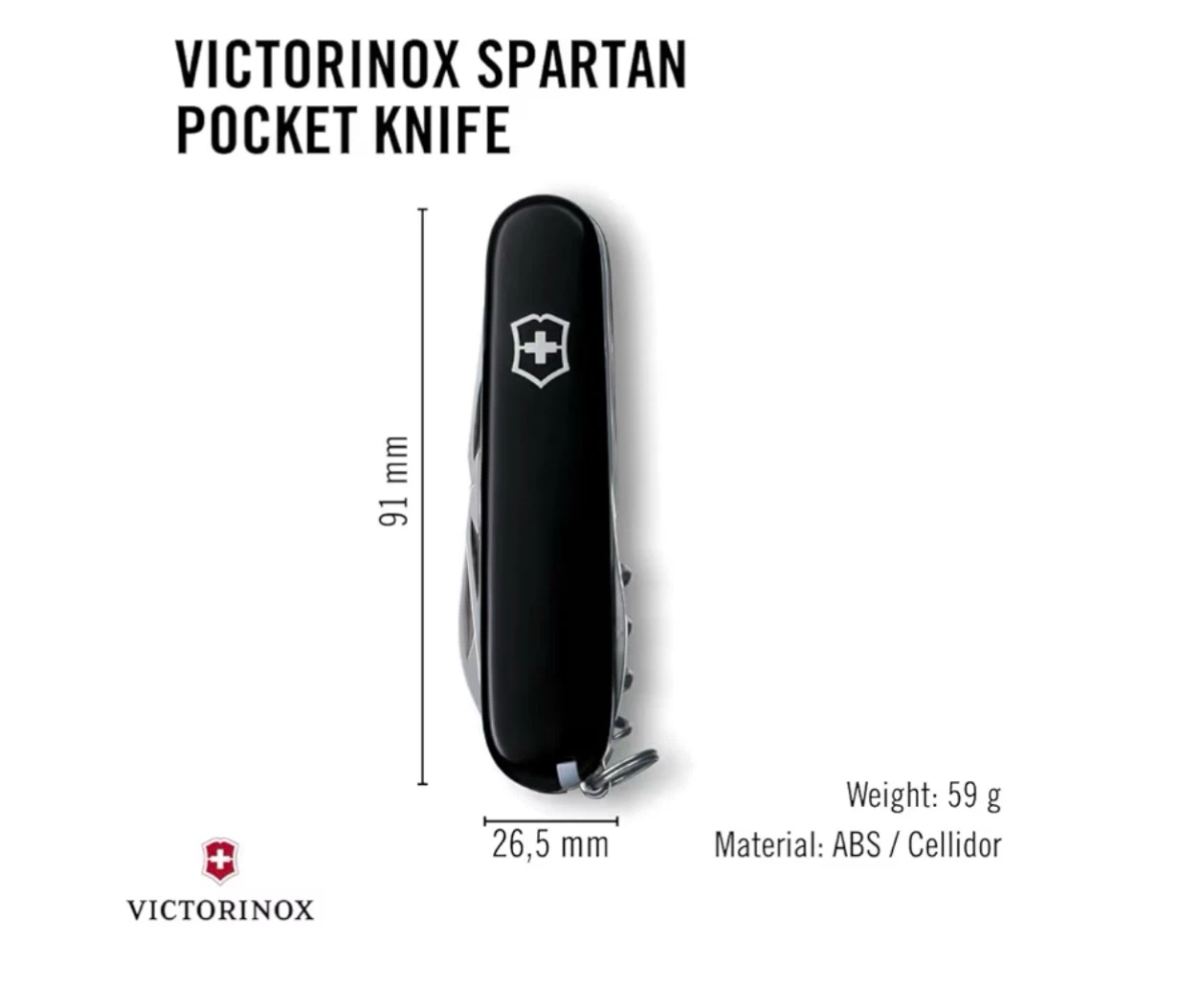 Victorinox Spartan Pocket Knife - Black - photo 3
