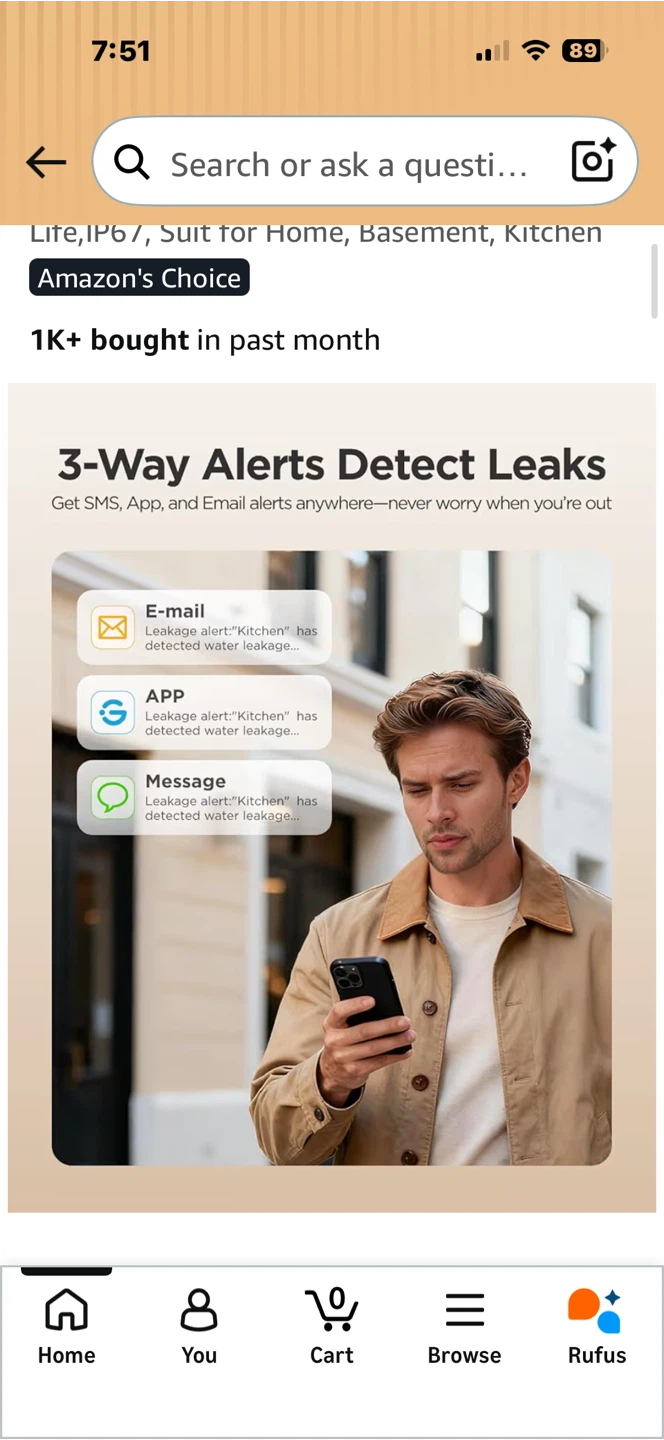GoveeLife Smart Water Leak Detector 1s (3 Pack) - photo 3