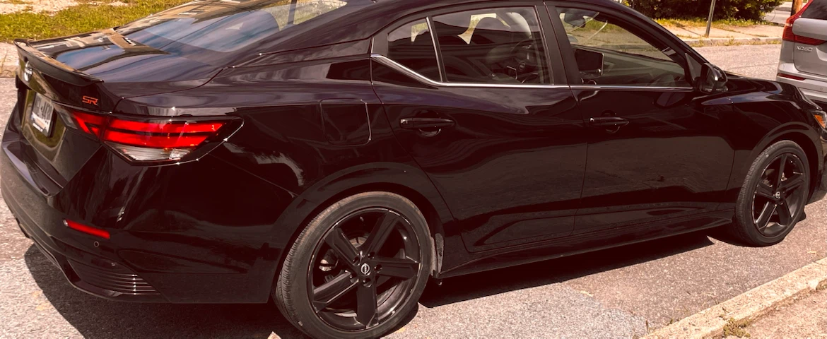 Black Nissan Sentra SR Sedan