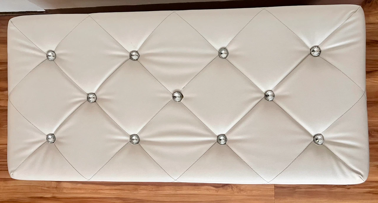 Ottoman White Faux Leather Storage Bench by House of Hampton - photo 5