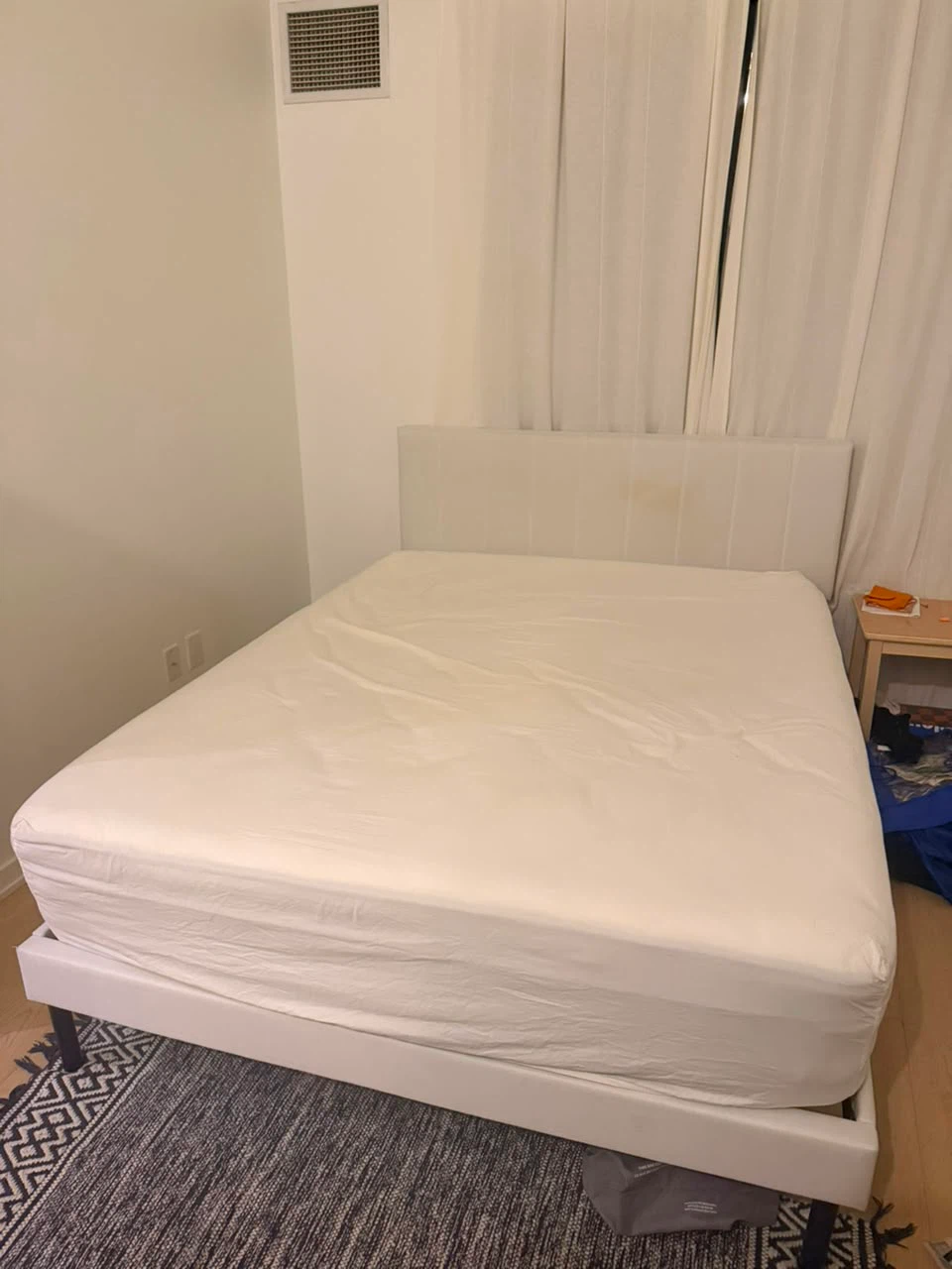 Queen Bed frame & mattress - photo 3