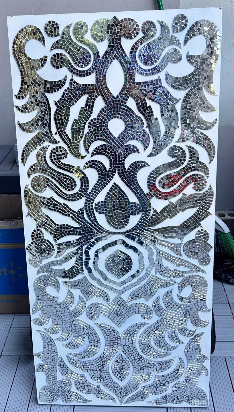 Pier 1 Imports Mirrored Damask Panel Wall Decor