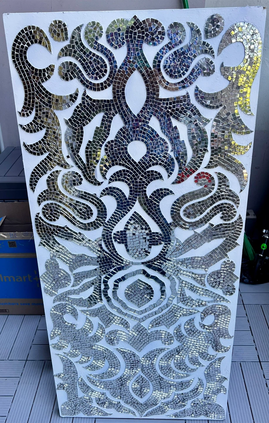 Pier 1 Imports Mirrored Damask Panel Wall Decor - photo 2
