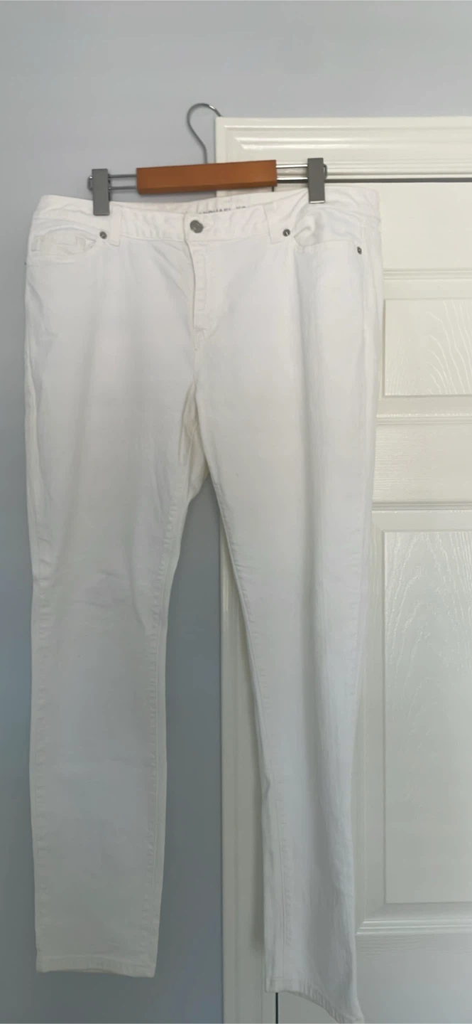 White jeans Size 14