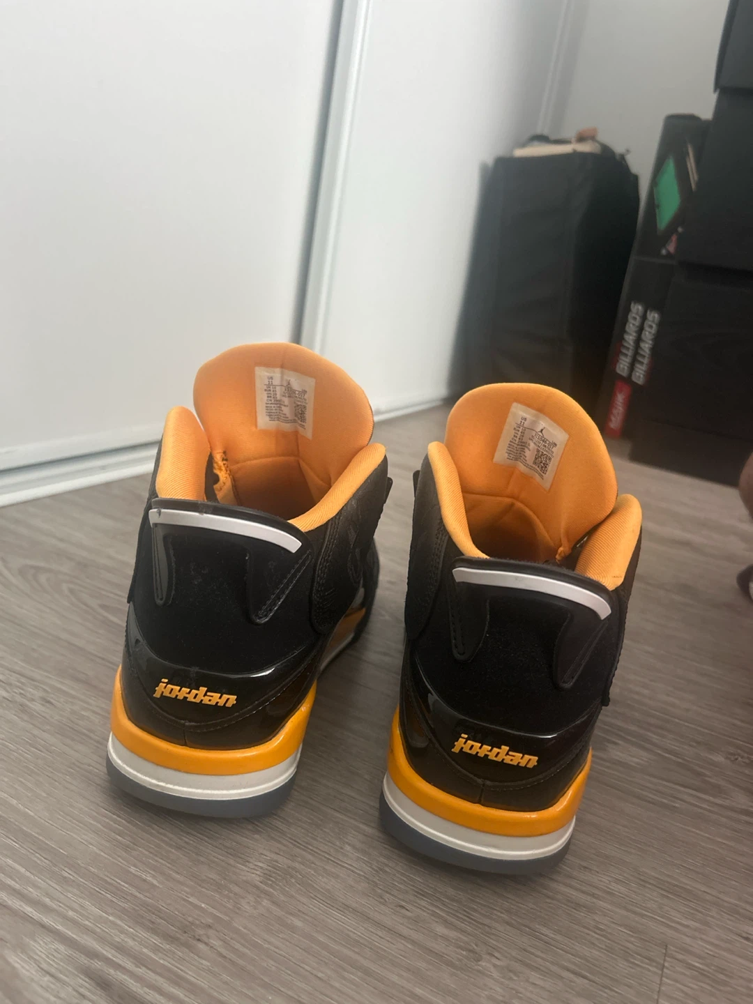 Jordan Black & Orange "Dub Zero" Sneakers - photo 3