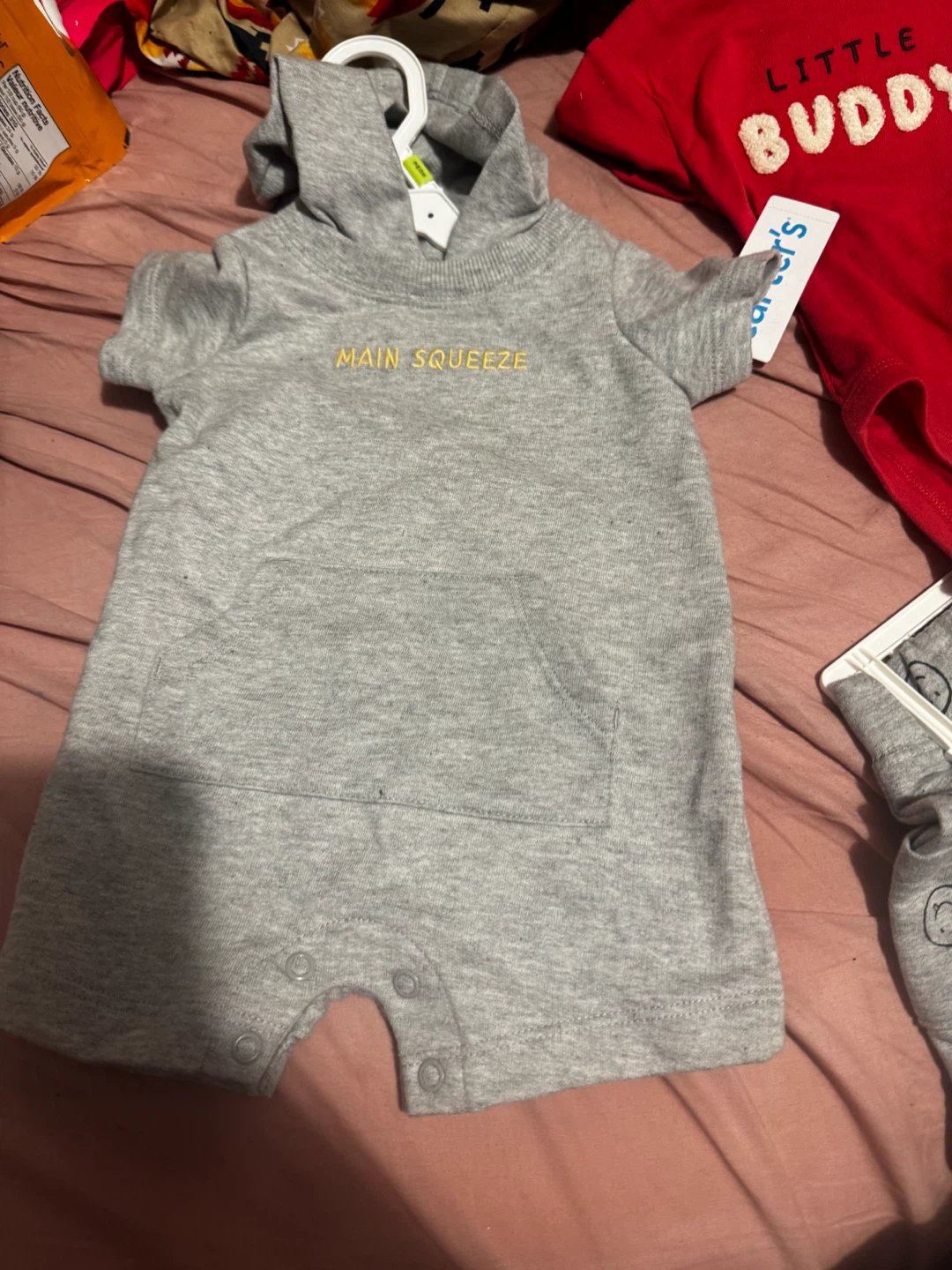 Carter's Baby Outfit Set - "Little Buddy" T-shirt, Pants & Socks