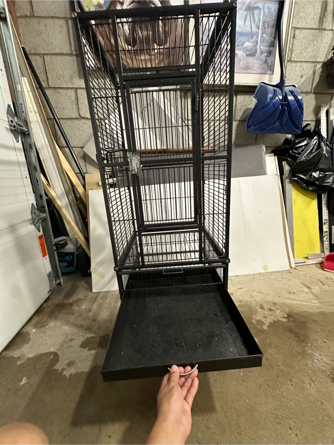 Large Bird Cage on Wheels - photo 4