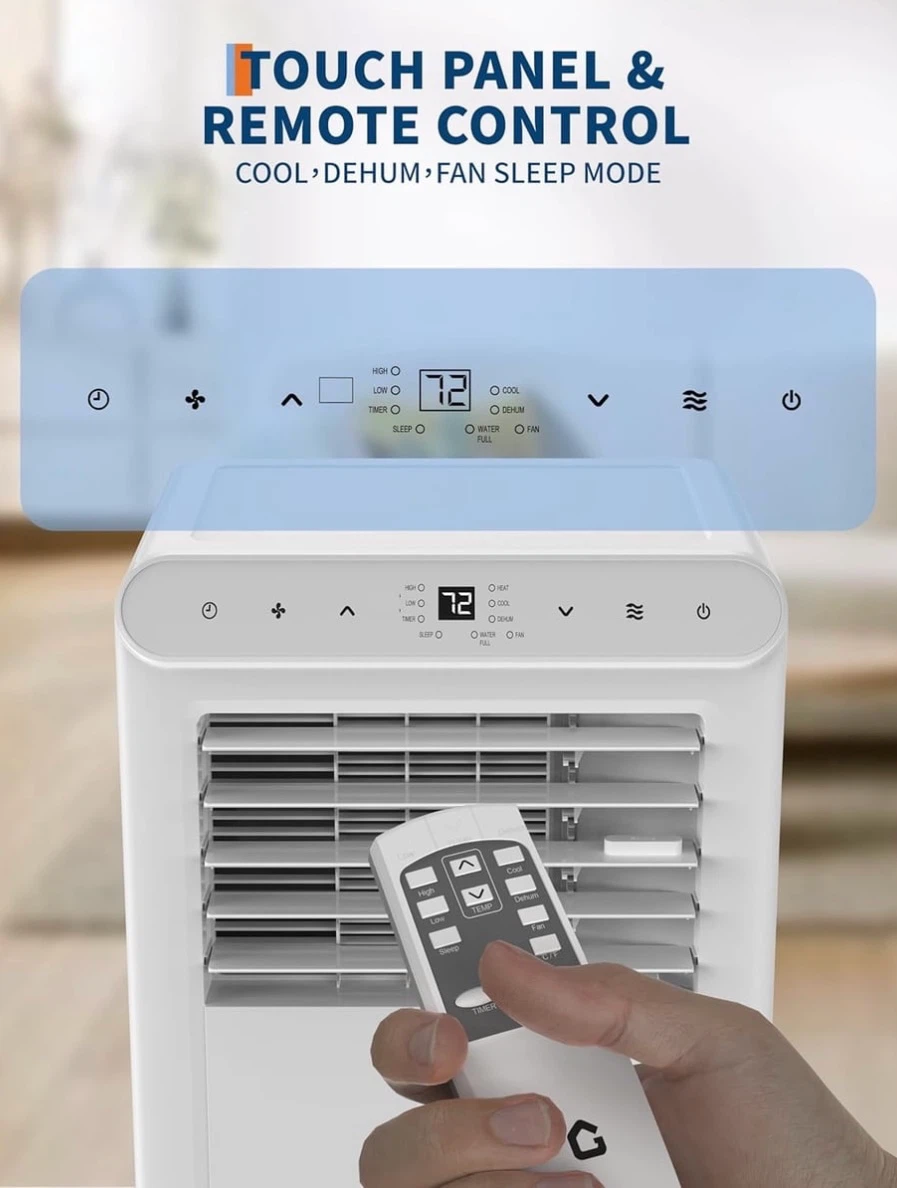 White Portable Air Conditioner with Remote - photo 3