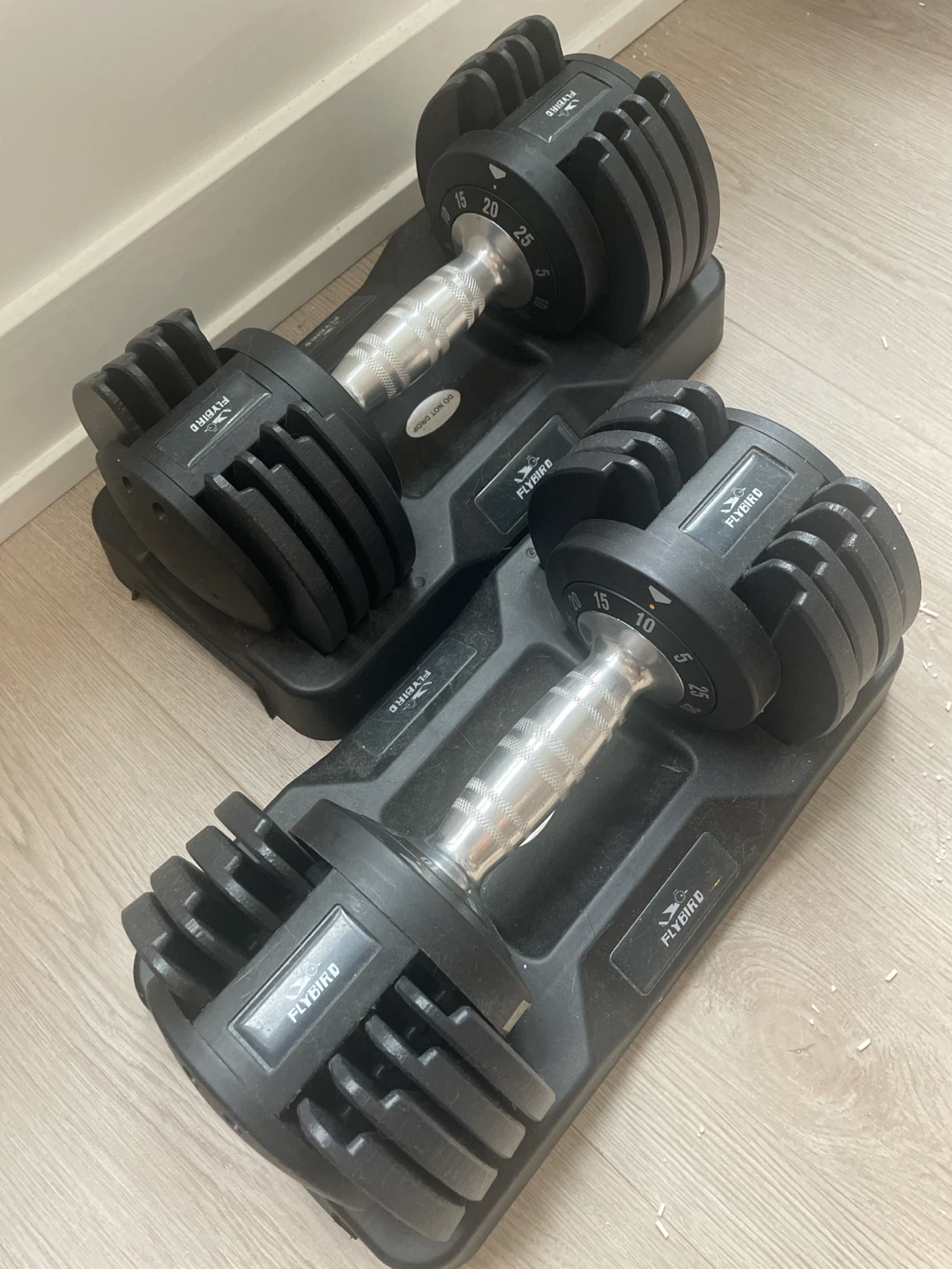 FLYBIRD Adjustable Dumbbells (25 lbs each) - photo 2