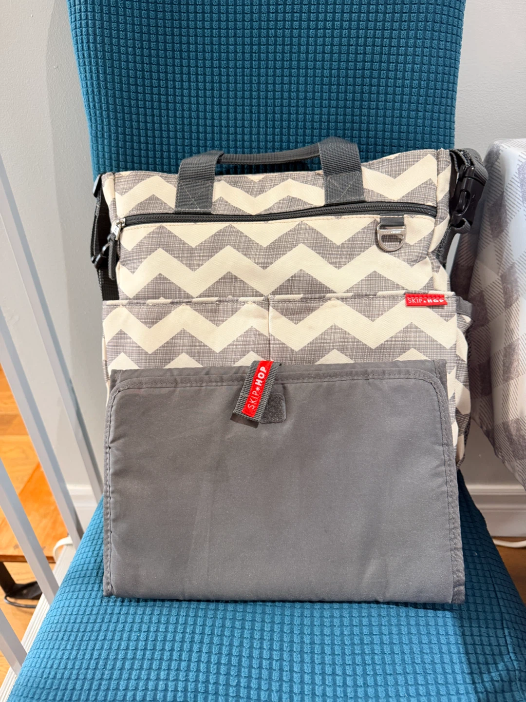 Skip Hop Chevron Diaper Bag with Changing Pad