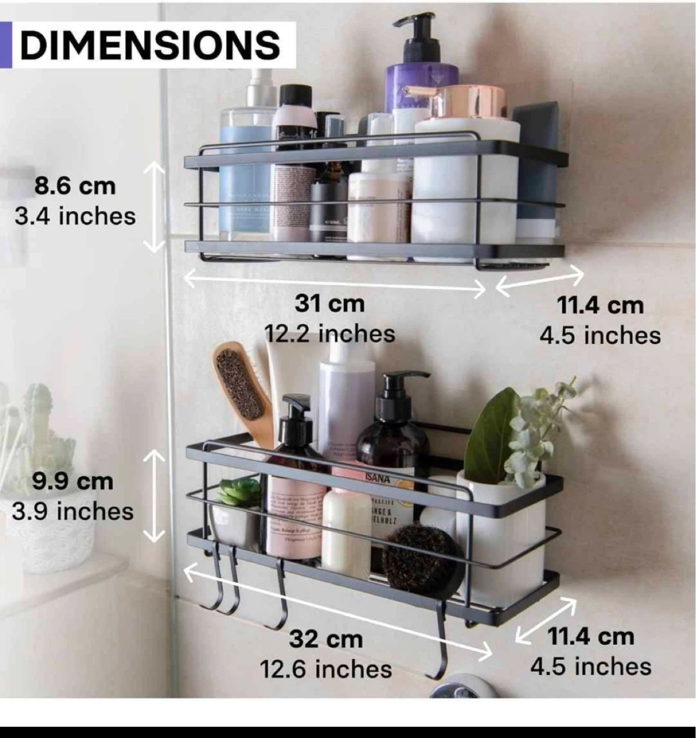 2-Tier Shower Caddy Shelf - photo 2