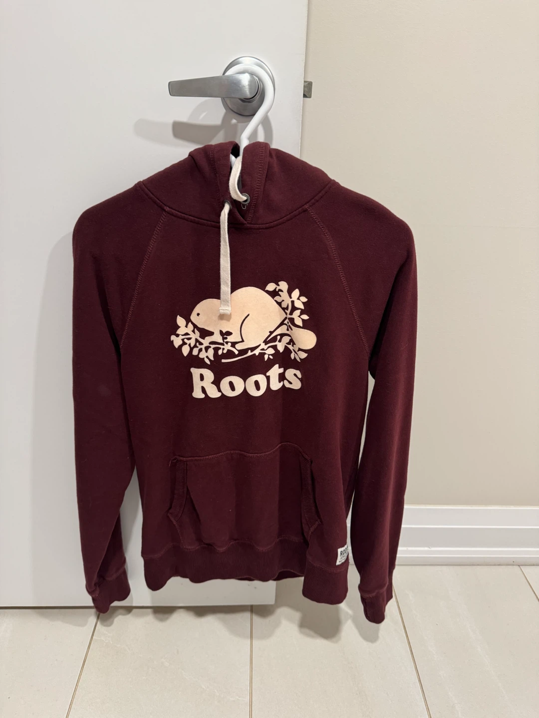Roots Beaver Logo Hoodie - Maroon - photo 2
