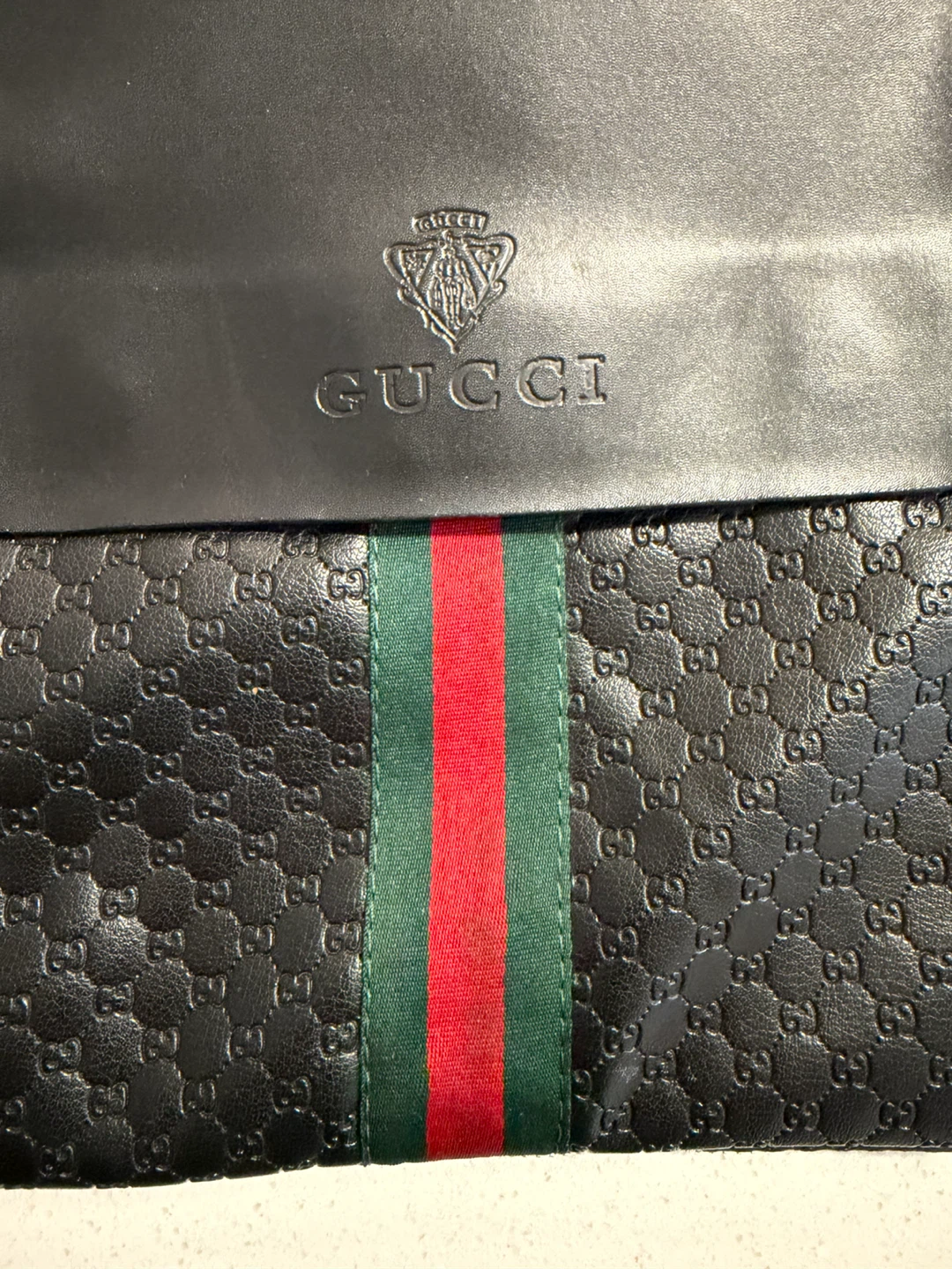 Gucci Black Monogram Messenger Bag - photo 2