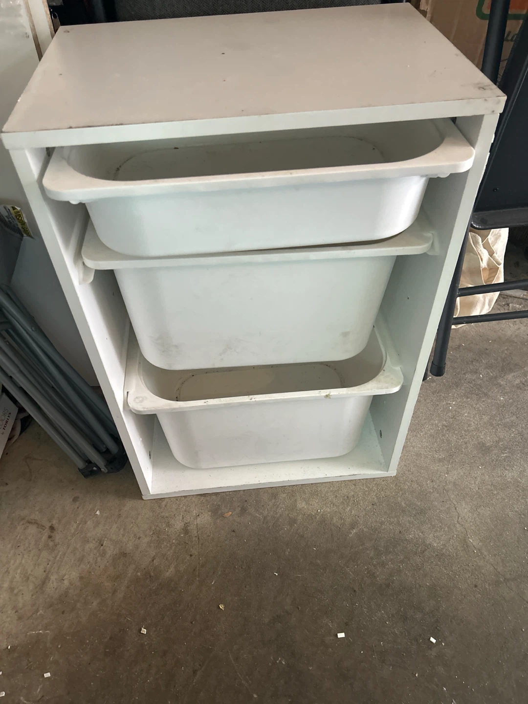 White 3-Drawer Storage Unit