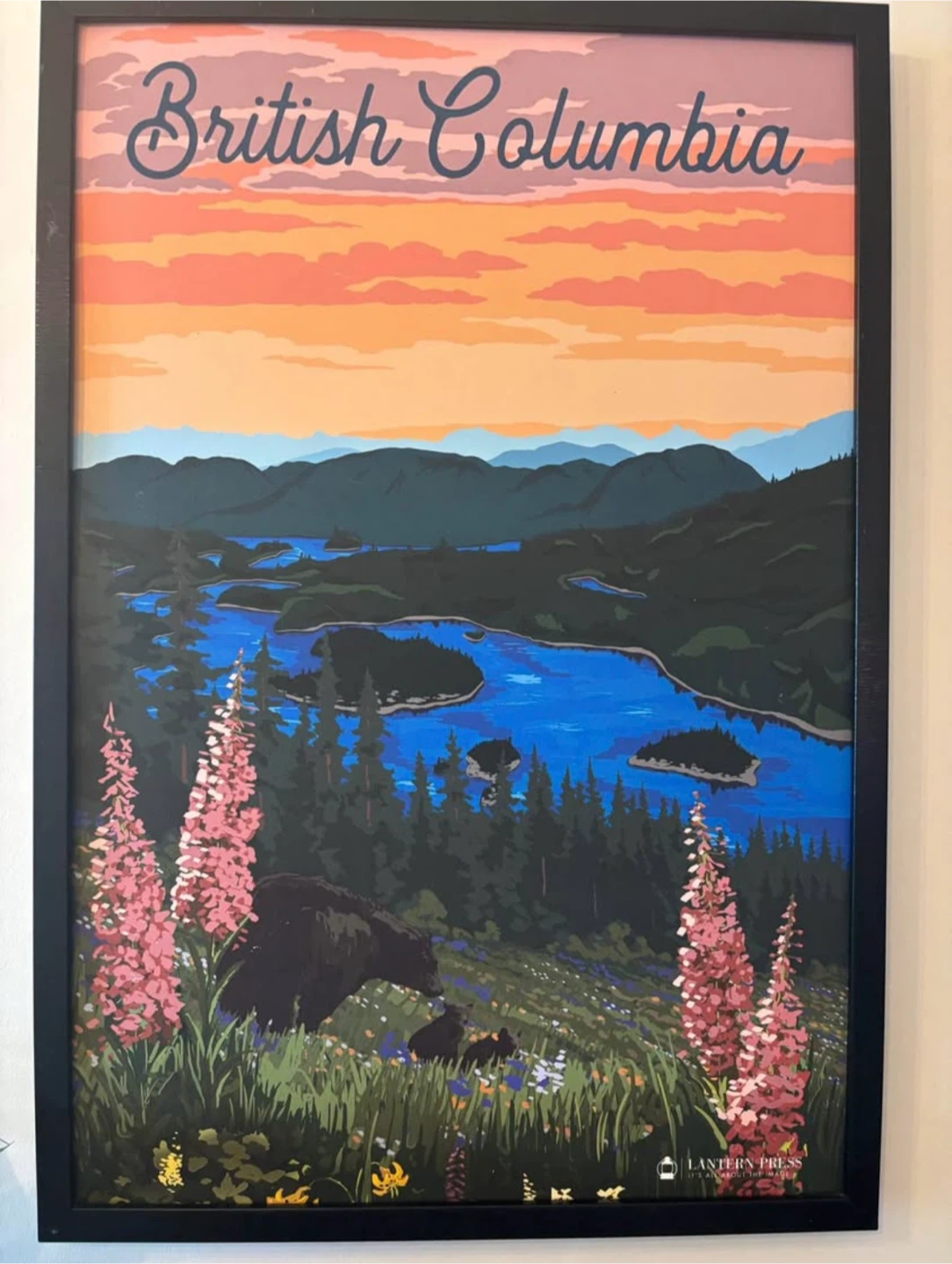 Framed British Columbia Oil Painting  H37.5” W25.5” - photo 2