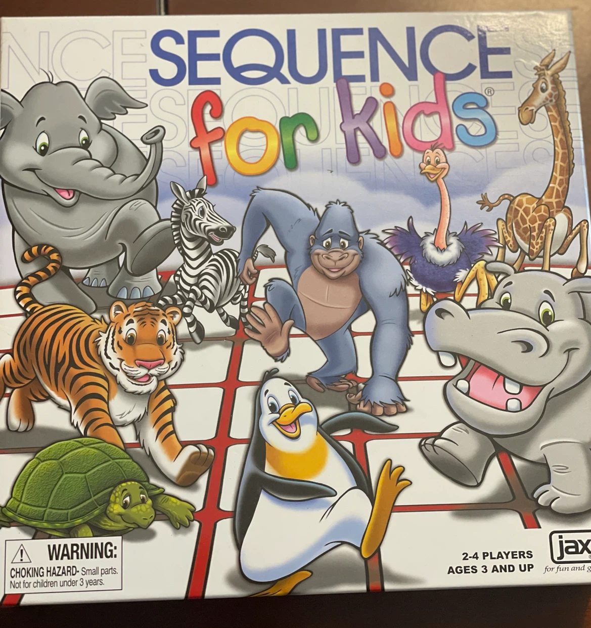 NEW! Sequence for Kids Board Game