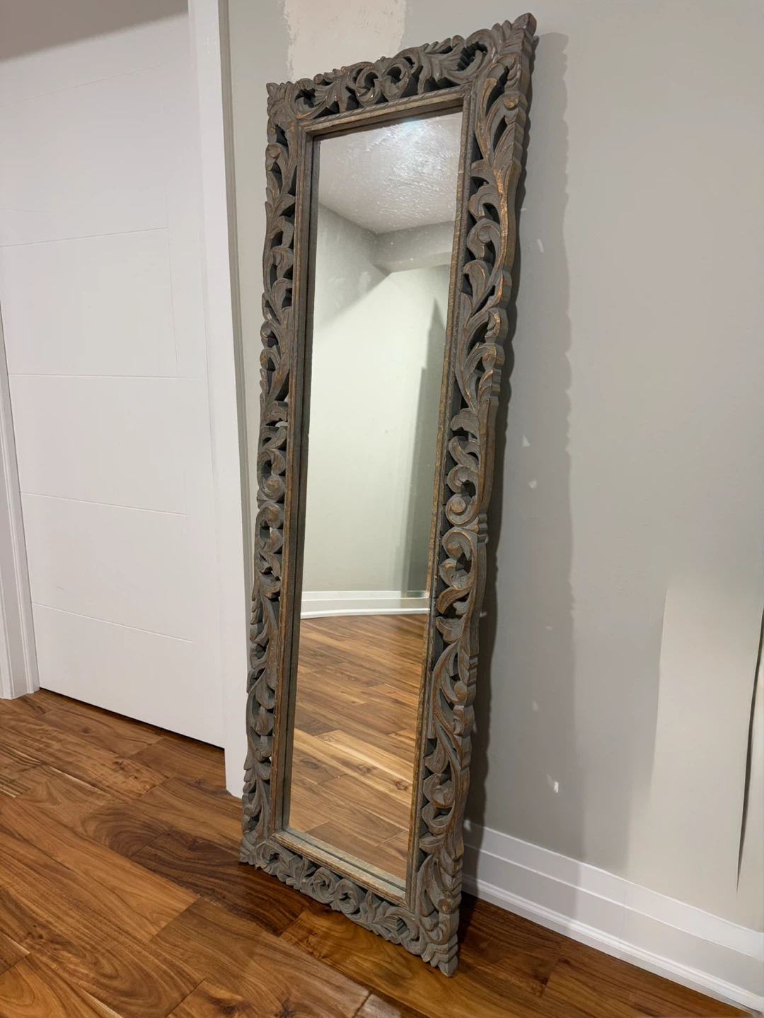 Hand-Carved Wall Mirror
