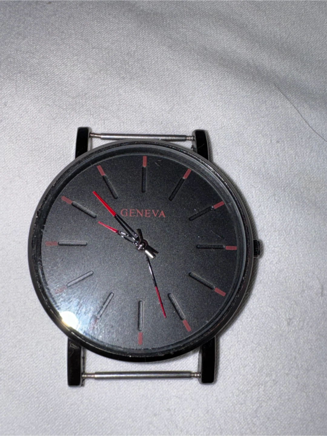 Geneva Men’s Watch – Black & Red