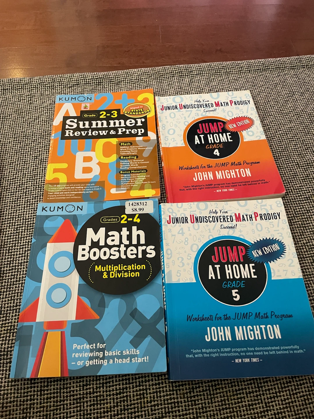 Kumon Math Workbooks & Jump at Home Books