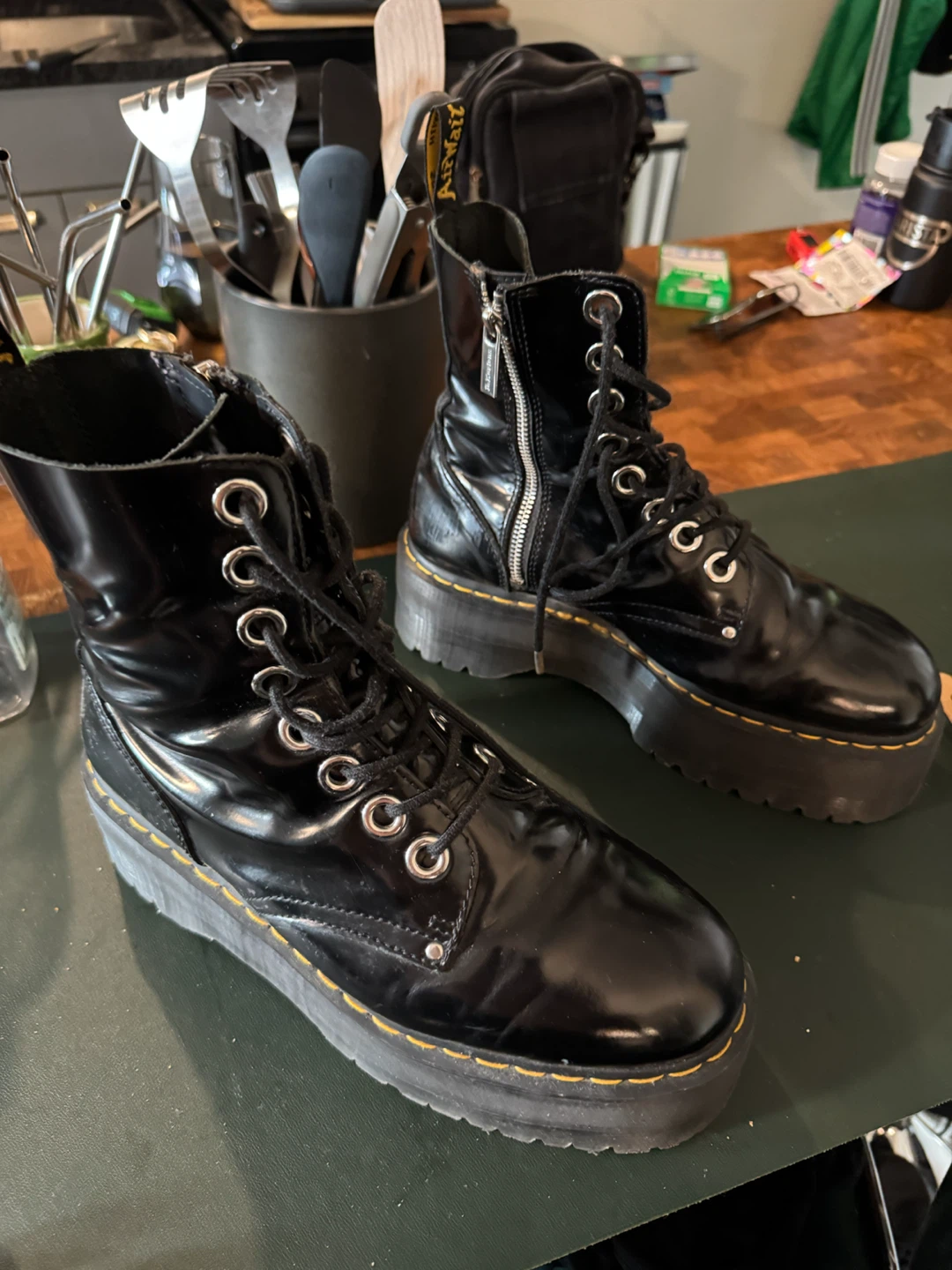 Dr. Martens JADON MAX Platform Boots Black Leather - photo 3