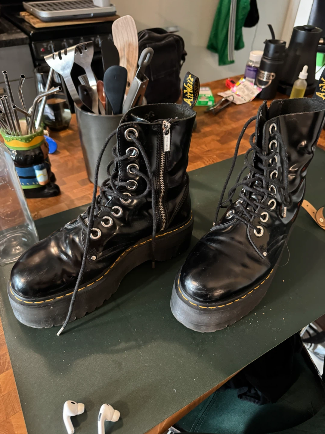Dr. Martens JADON MAX Platform Boots Black Leather - photo 4