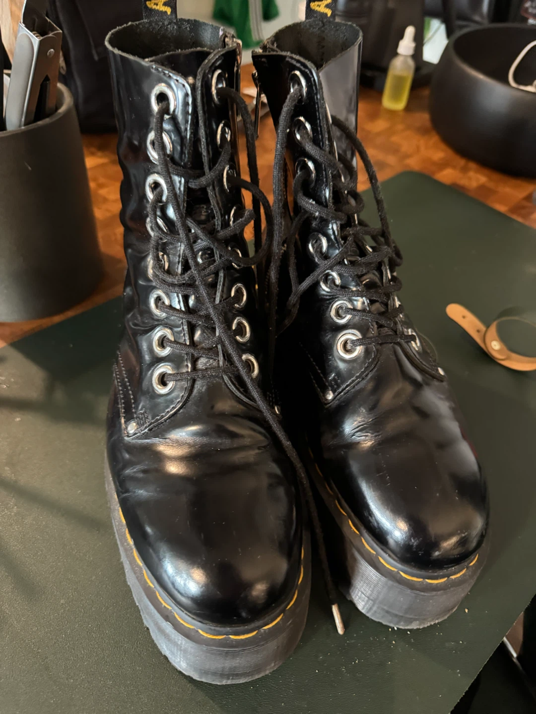 Dr. Martens JADON MAX Platform Boots Black Leather - photo 5