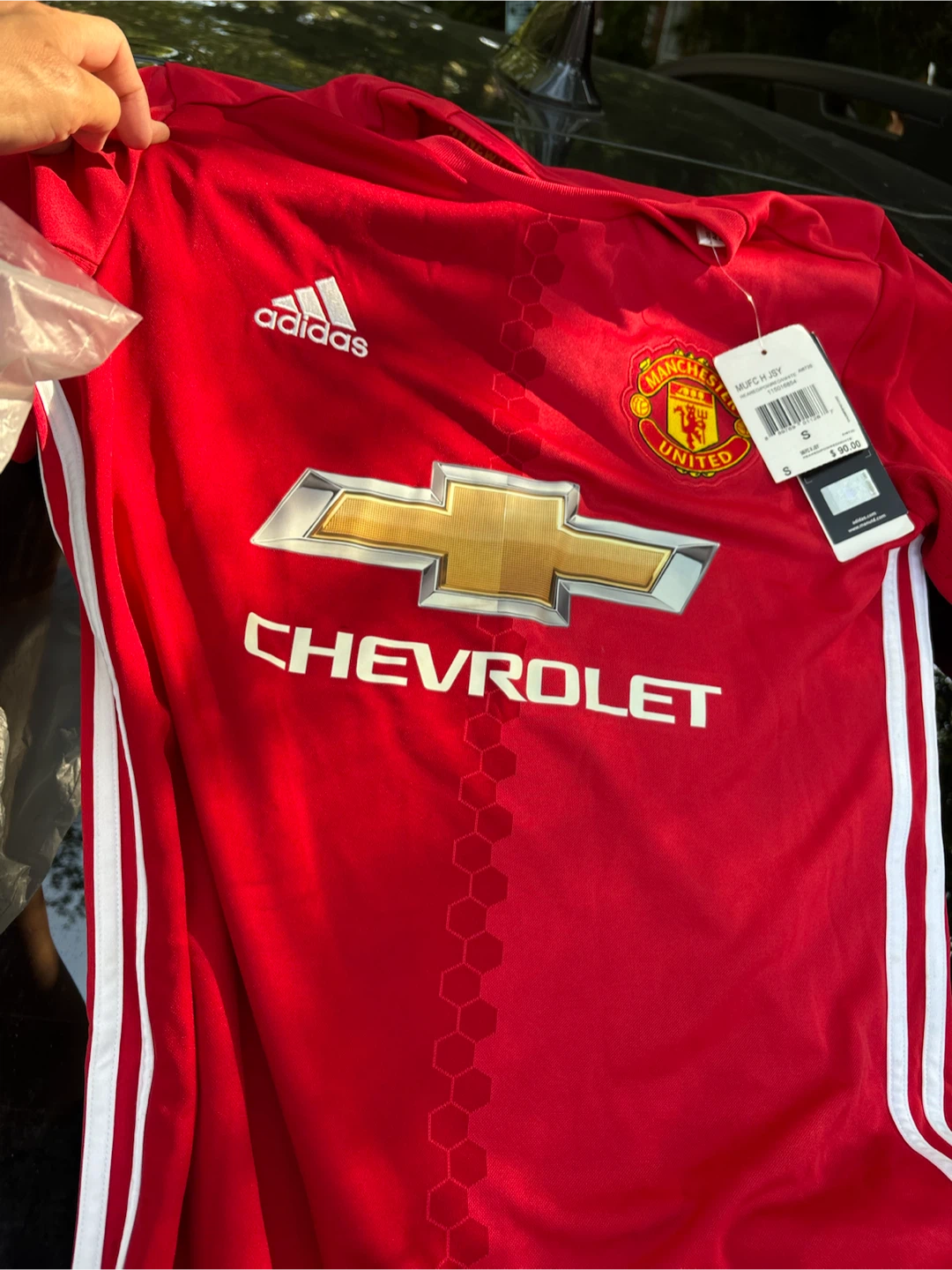 Man united jersey size small home game 2016/2017
