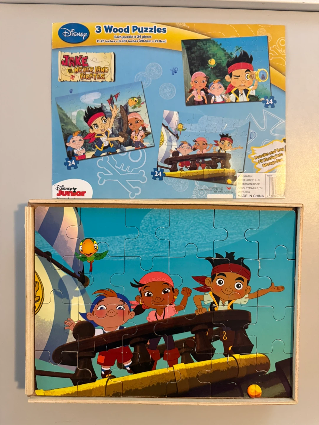 Disney Jake and the Never Land Pirates 3 Wood Puzzles