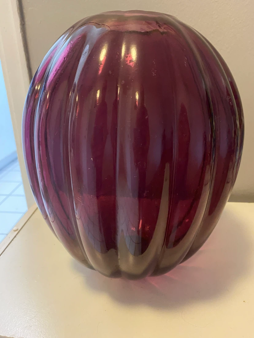 IKEA Purple Glass Vase