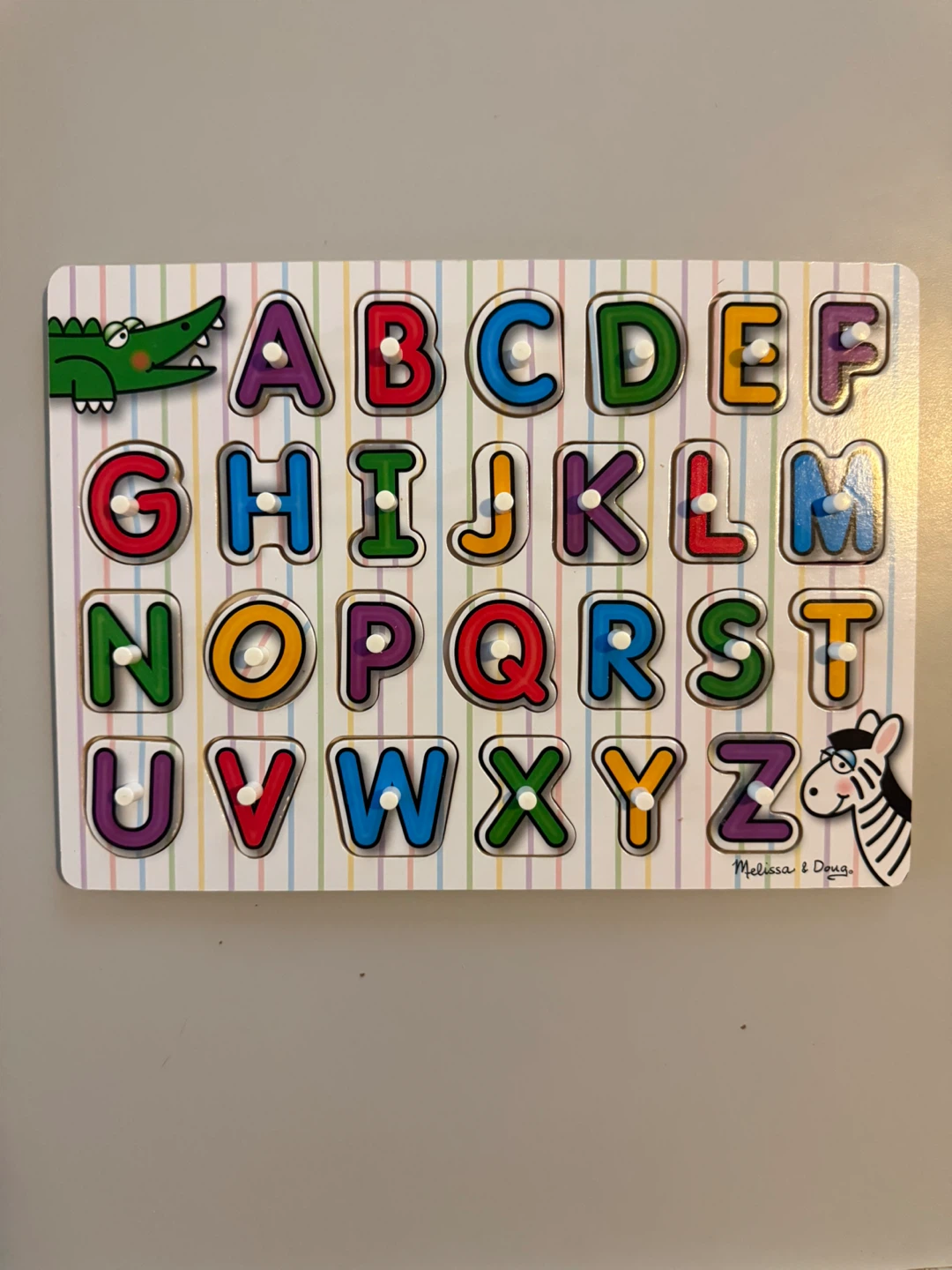 Melissa & Doug Wooden Alphabet Puzzle
