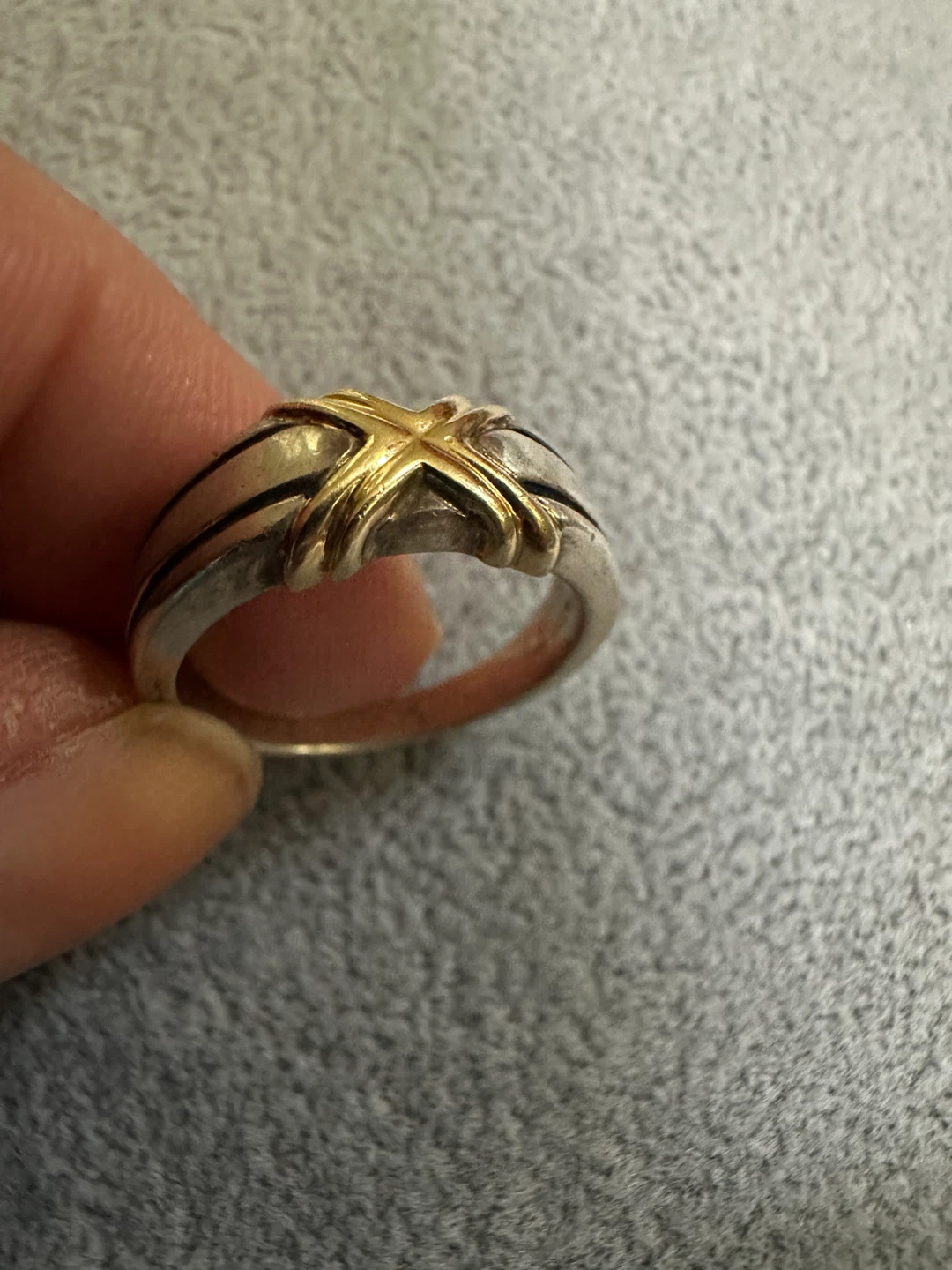 Sterling Silver and 14k Gold Ring - photo 5