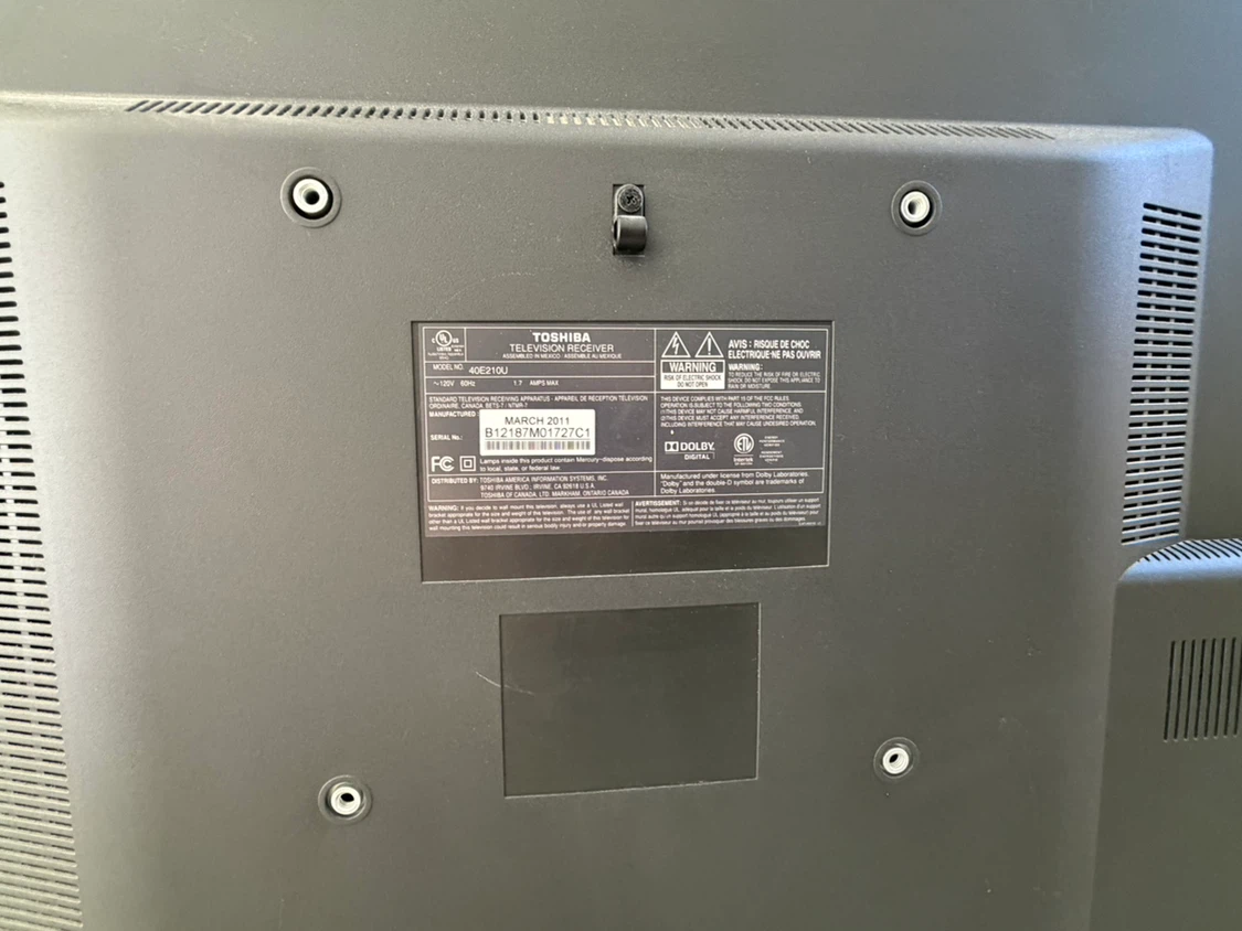 Toshiba 42” Television - photo 2