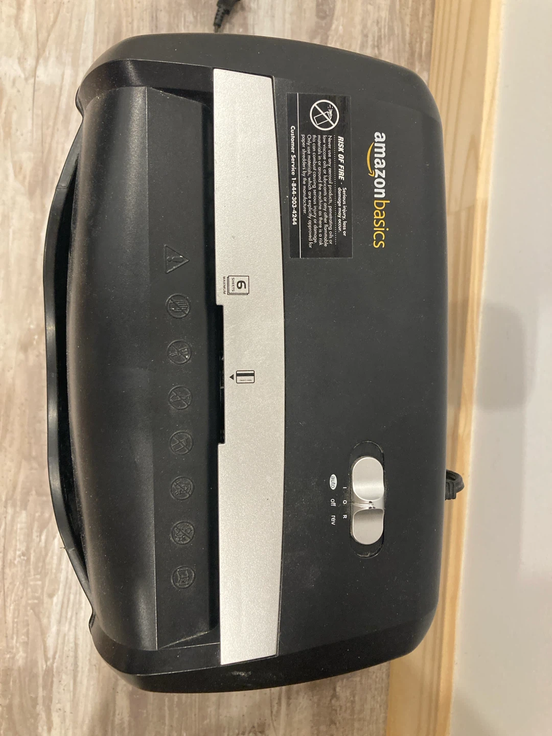 AmazonBasics Paper Shredder - photo 2