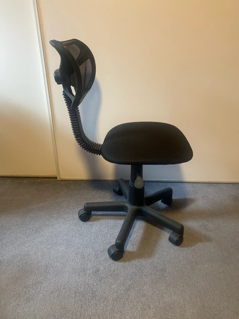 IKEA Black Mesh Office Chair with Wheels - photo 3