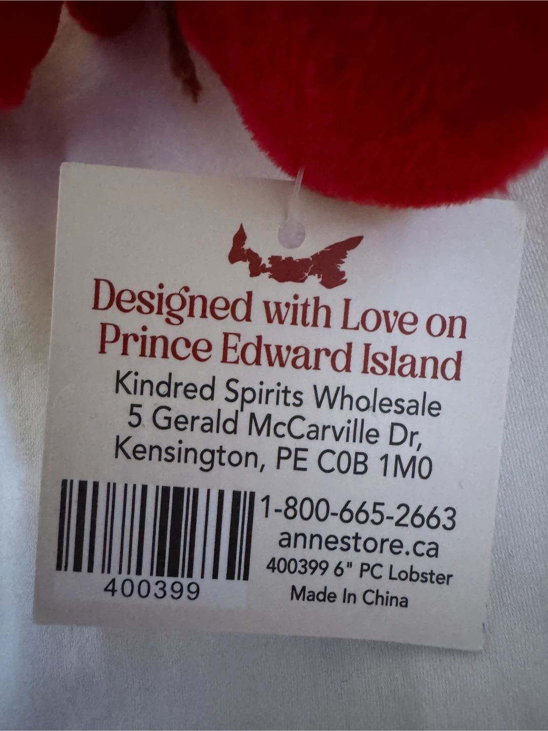Prince Edward Island Lobster Plush – Kindred Spirits - photo 4