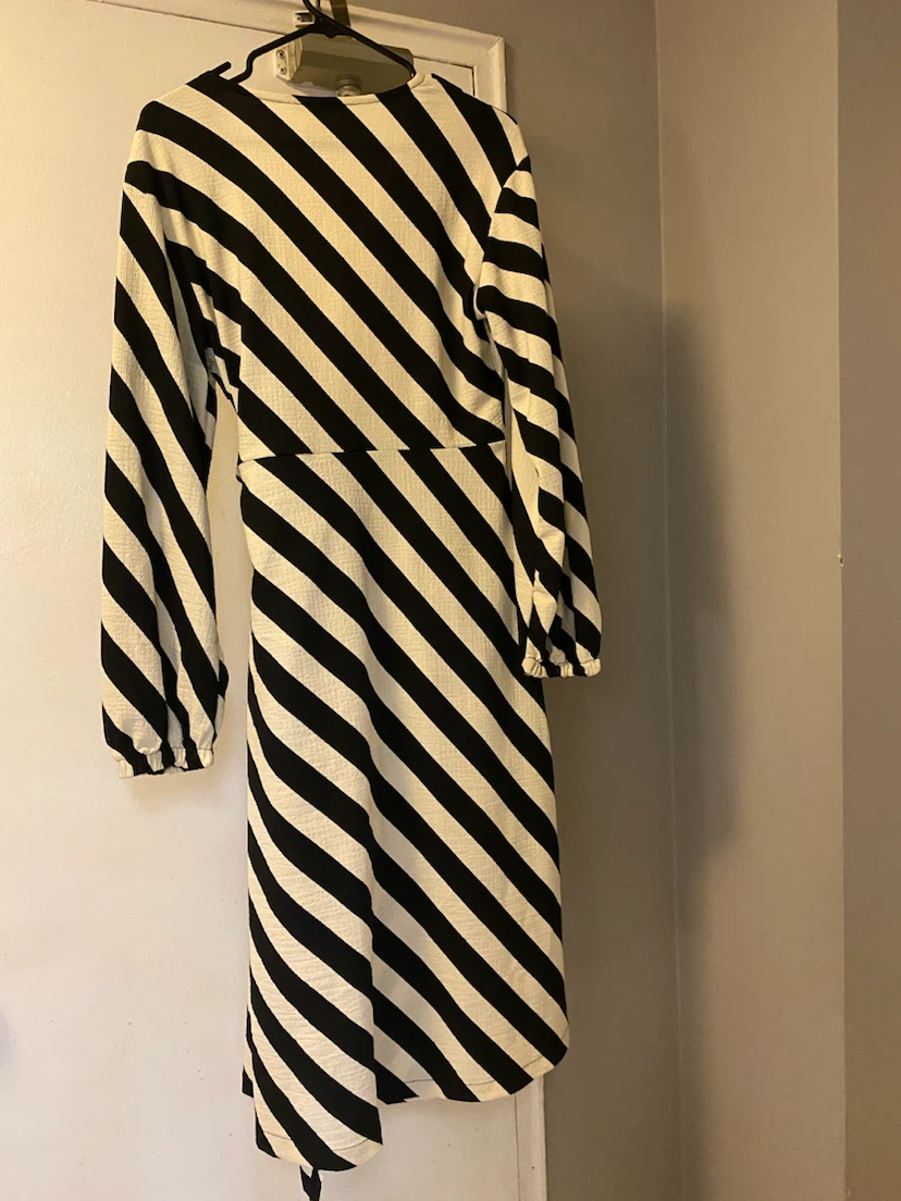 H&M Striped Wrap Dress - Size M - photo 2