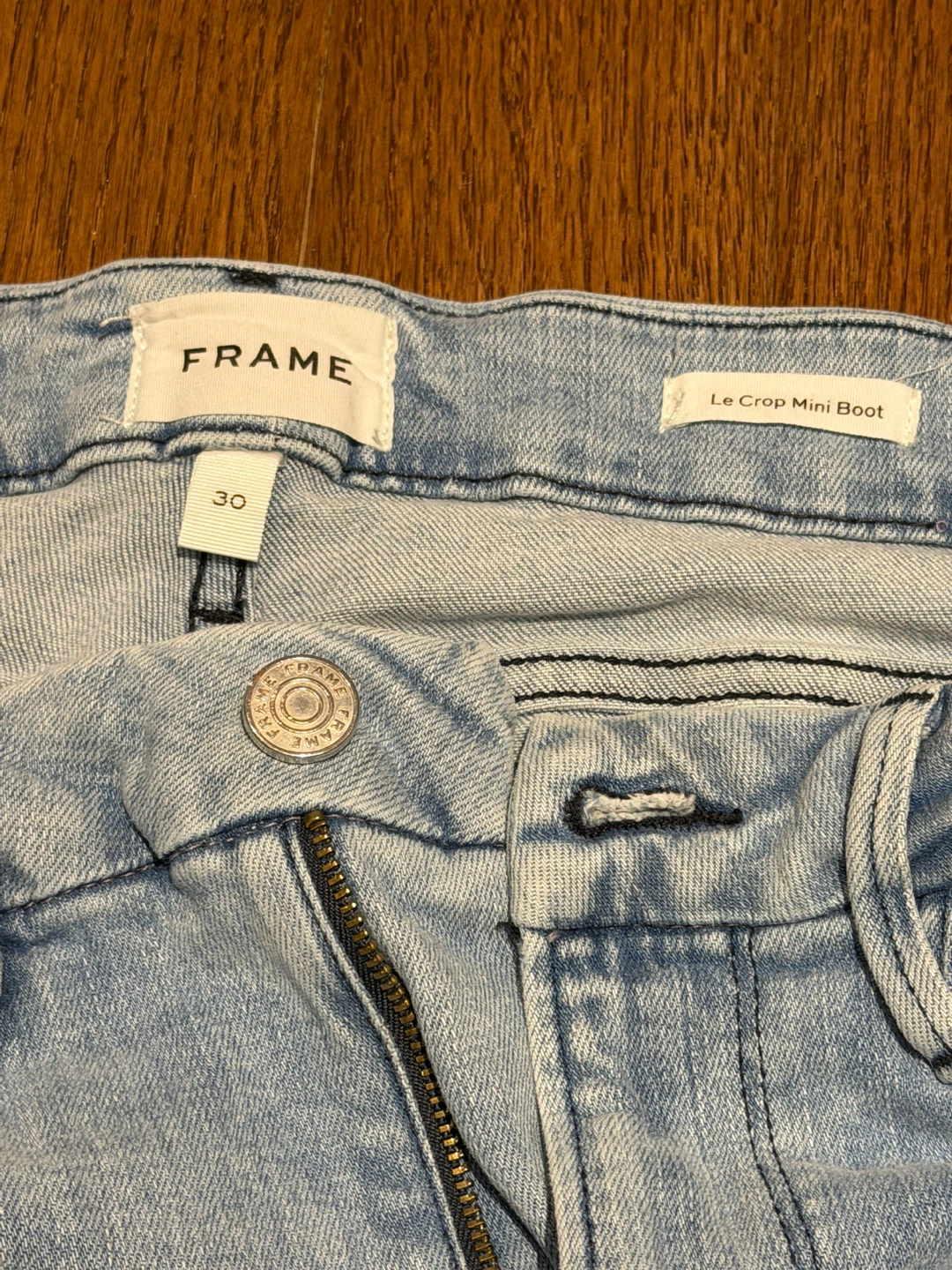 FRAME Le Crop Mini Boot Jeans Size 30 - photo 2