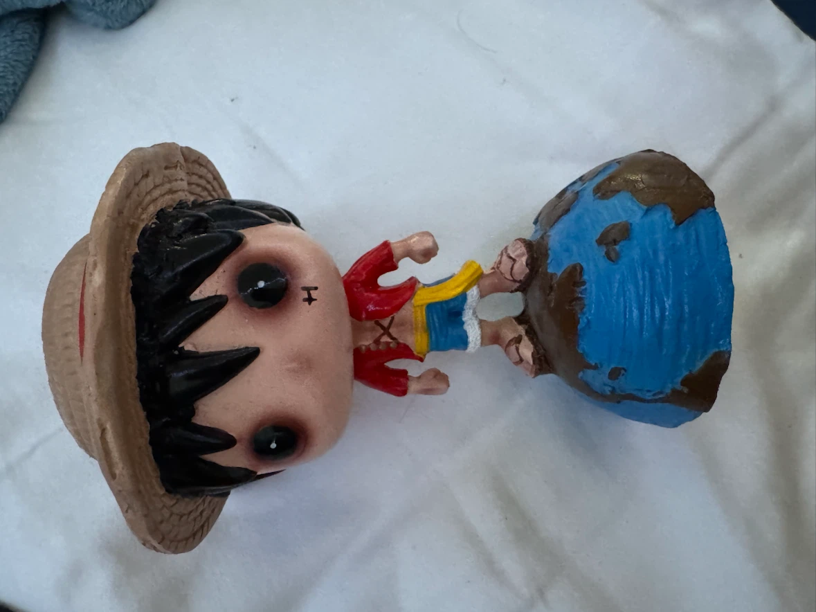 Handcrafted Monkey D. Luffy One Piece Planter – Funko Pop Style