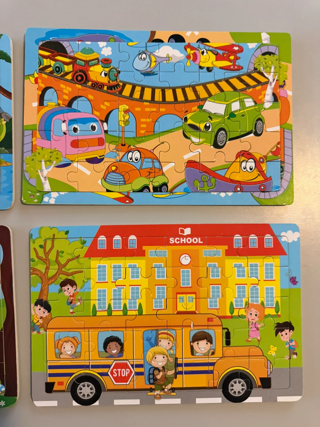 Set of 4 Kids' Jigsaw Puzzles
