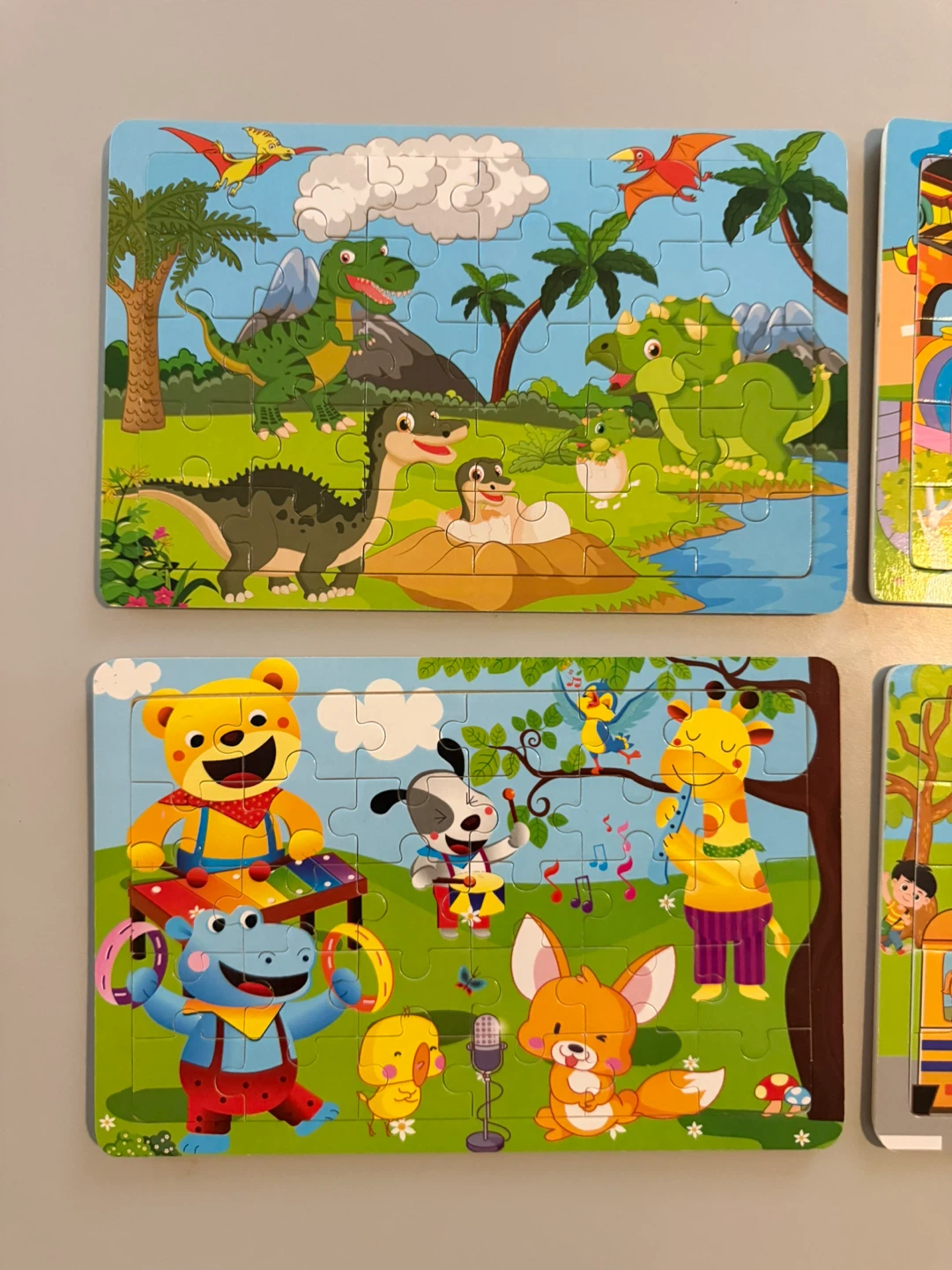 Set of 4 Kids' Jigsaw Puzzles - photo 2