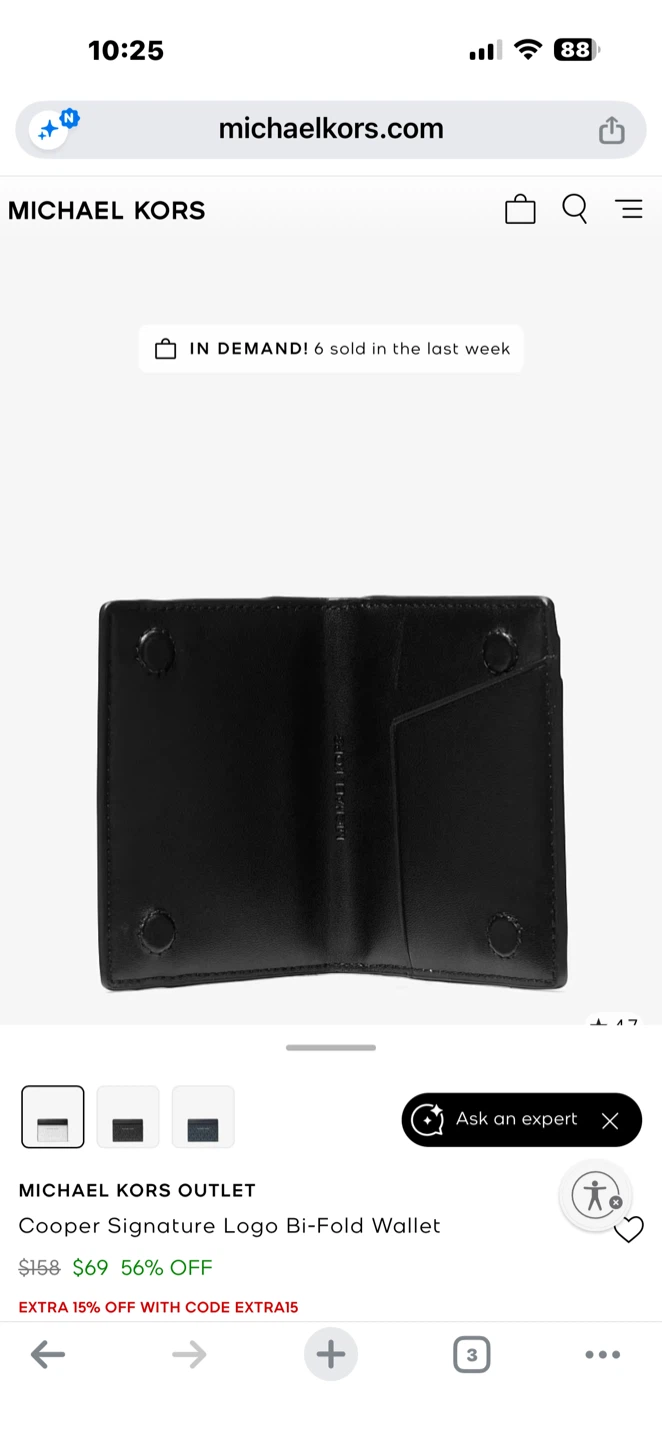 Michael Kors Cooper Signature Logo Bi-Fold Wallet - photo 2